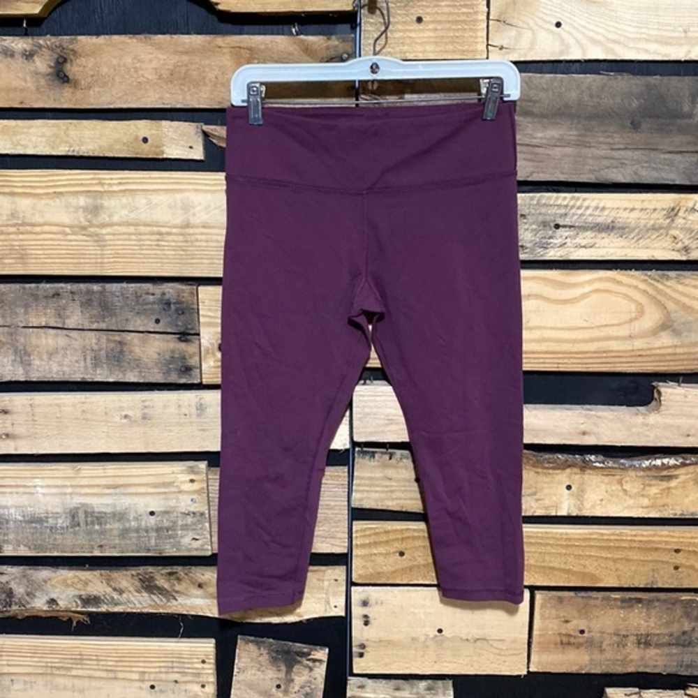 Glyder Mantra Cropped‎ Leggings Plum Size Medium